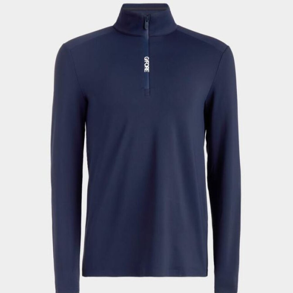 NWT!! G/Fore Brushed Back Tech Quarter Zip Golf Pullover Twilight - S